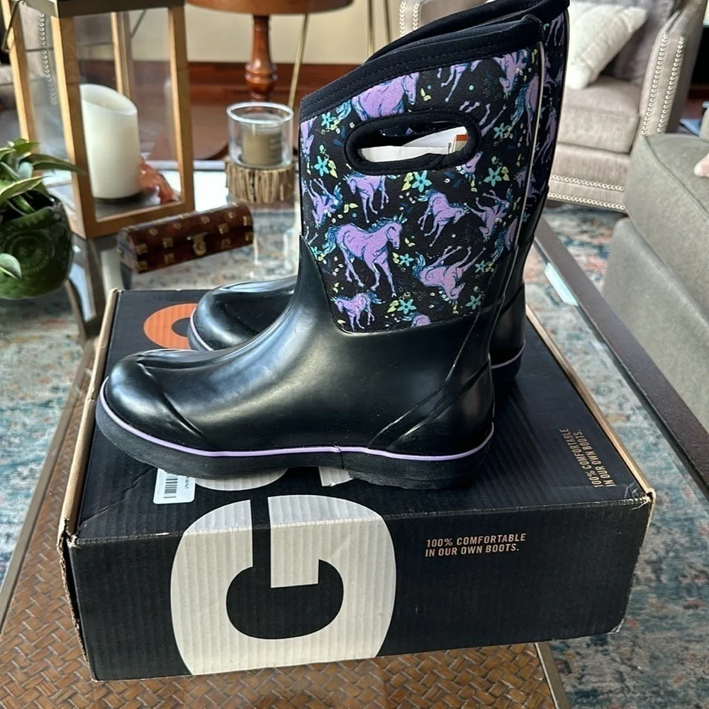 Bogs Kids Classic II Unicorn Awesome (Toddler/Little Kid/Big Kid) size 7 new
